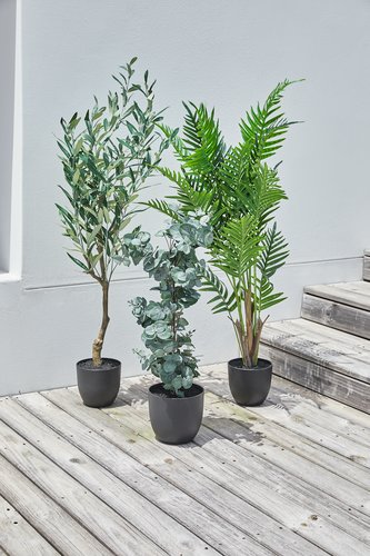 Kunstpflanze HAVHEST H125cm olivgrün