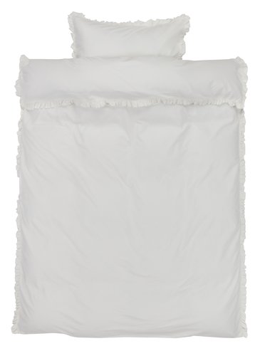 Set posteljine ELMA isprani pamuk 140x200 bijela