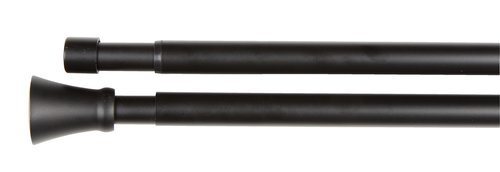 Doppel-Gardinenstange CONE 200-340cm schwarz