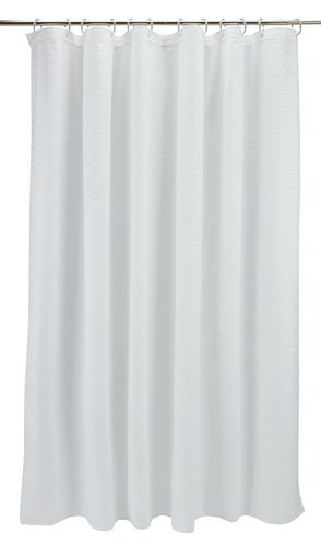 Shower curtain LOTTEFORS 180x200 white | JYSK