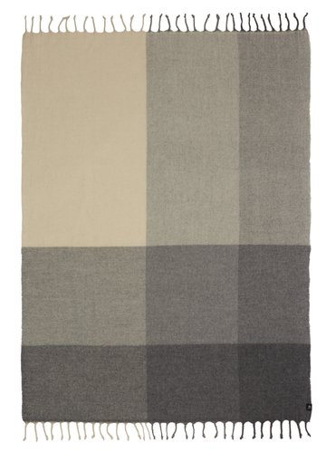 Wool throw LUNDKARSE 130x170 grey/beige