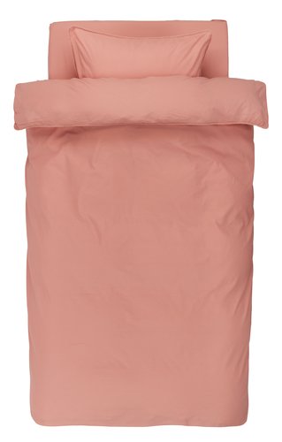 Lenjerie pat+cearșaf DAISY 140x200 roz