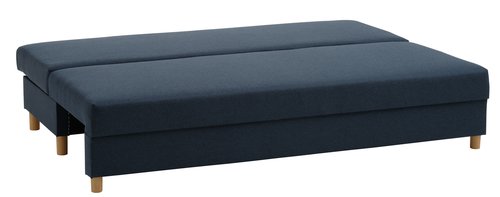 Sofá-cama NORSMINDE tecido azul