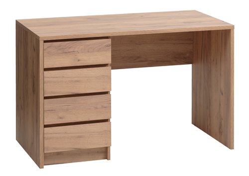 Desk LIMFJORDEN 60x120 4 drawers natural oak colour