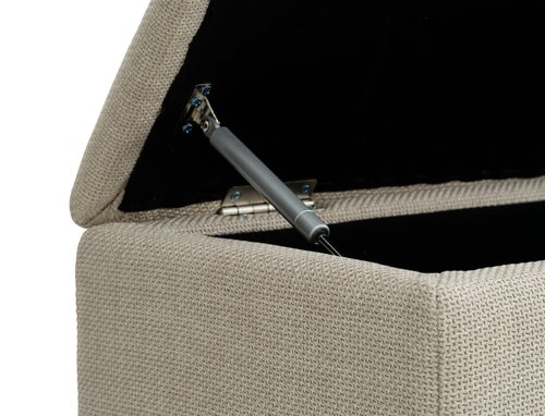 Sitzbank BADSTED m/Stauraum Stoff beige JYSK
