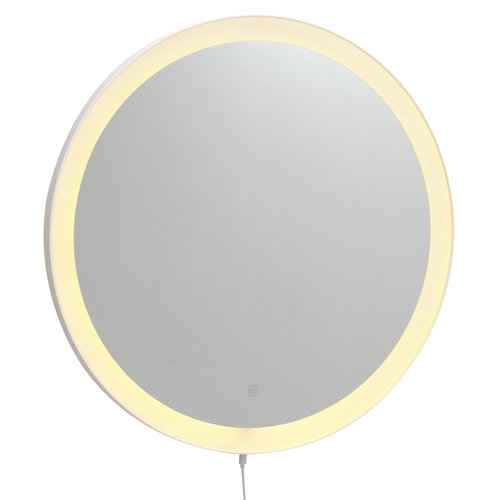 Spejl ORUP m/LED Ø55 hvid