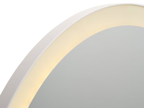 Specchio ORUP con LED Ø55 cm bianco