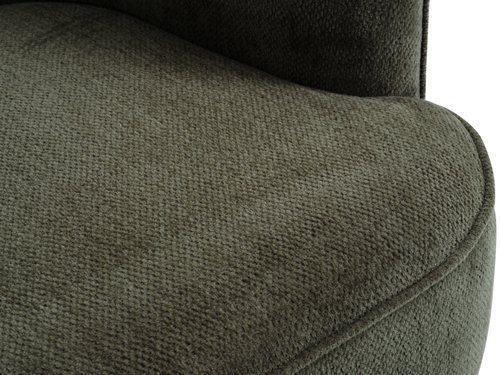2,5 θέσιος καναπές BREDAL λαδί πράσινο ύφασμα/χρωματ. δρυς