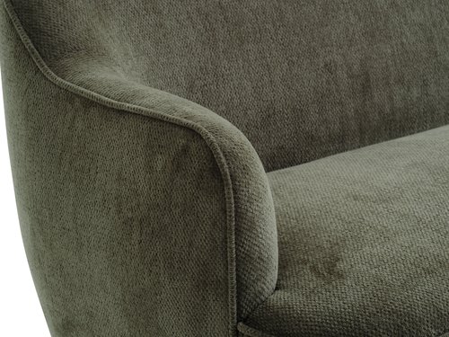 Sofa BREDAL 2.5-Sitzer olivgrün/eichefarben