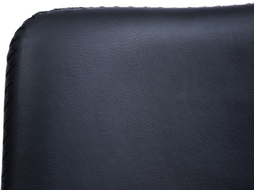 Bar stool BROAGER black faux leather/chrome