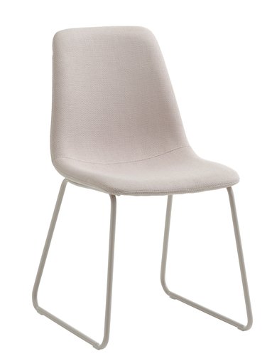 Sandalye SEJLSTRUP açık gül rengi kumaş