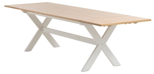 Spisebord VISLINGE 90x190 natur/hvid