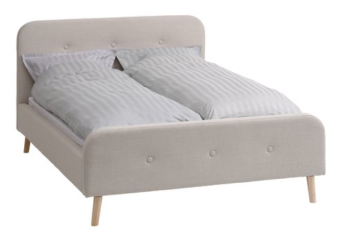 Estructura cama EGEDAL 135x190 gris antr, JYSK