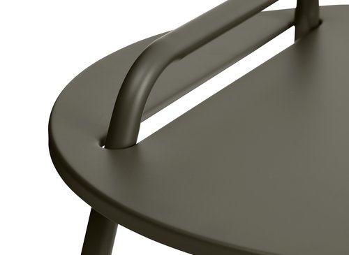 Odkládací stolek STAE Ø40 s madlem olivová