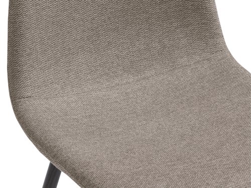 Cadeira de jantar JONSTRUP tecido bege/cor carvalho escuro