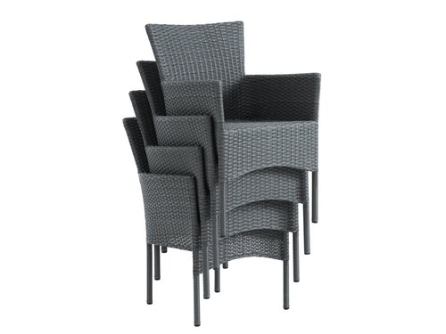 Stohovateľná stolička AIDT sivá