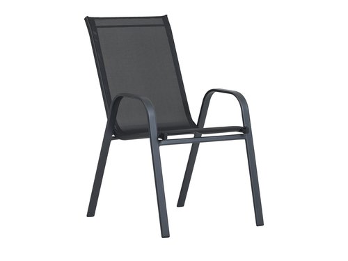 Stacking chair LEKNES black