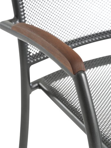 Rakásolható kerti szék LARVIK szürke