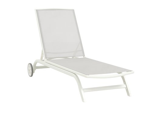 Sun lounger HANSTHOLM W76xL200 white