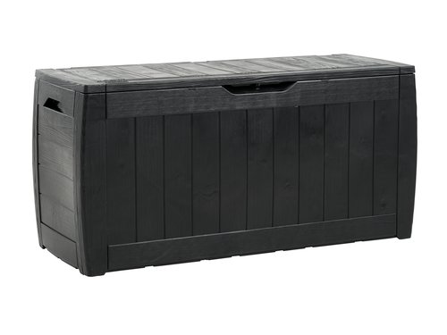 Cushion storage box BISNAP W117xH58xD45 black