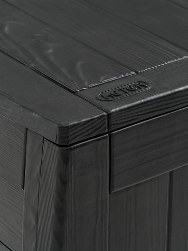 Cushion storage box BISNAP W117xH58xD45 black