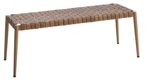 Banc de jardin EDDERUP l110xP40 naturel