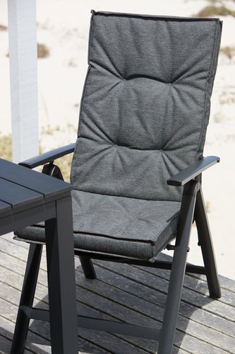 Hagepute regulerbar stol REBSENGE mørk grå