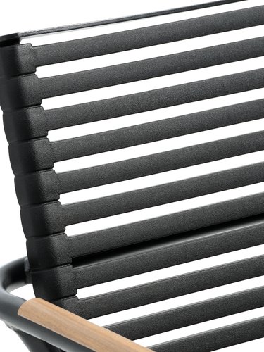 RANGSTRUP ÁTM110 asztal natúr/fekete + 4 NABE szék fekete
