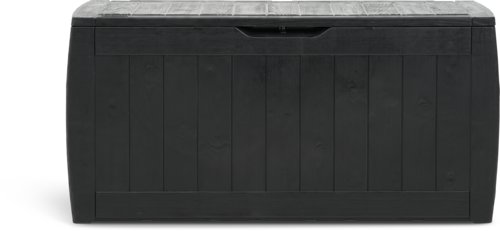 Säilytyslaatikko pehmusteille BISNAP 117x58x45 musta