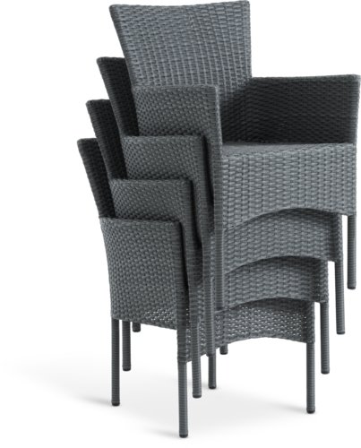 Stapelbar stol AIDT grå