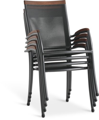 Stohovací židle LARVIK šedá