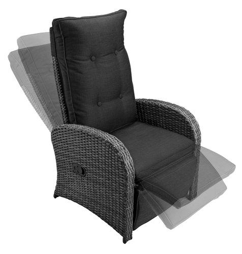Krzesło wypoczynkowe STORD S66xW102xG78 szary