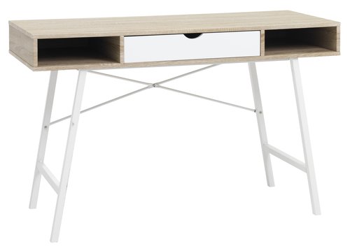 Çalışma masası ABBETVED 48x120 meşe/beyaz
