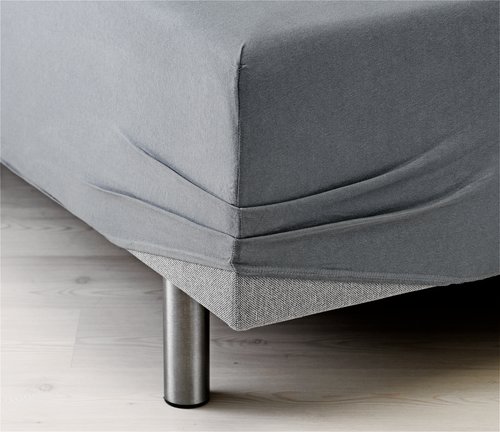 Lenzuolo con angoli JETTE Jersey 90×200×35 cm grigio