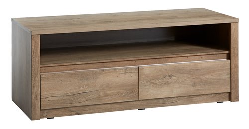 TV bench VEDDE 2 drawers wild oak
