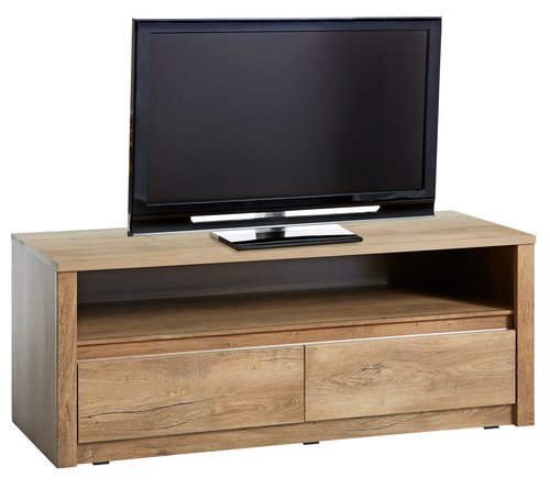 TV bench VEDDE 2 drawers wild oak
