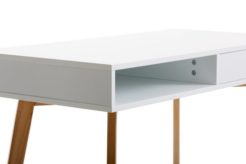 Schreibtisch TAMHOLT 50x100 weiß/natur JYSK