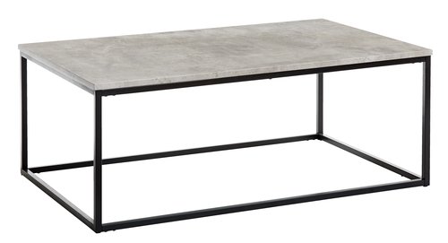 Coffee table DOKKEDAL 75x115 concrete color