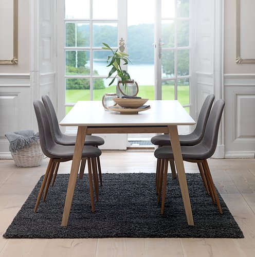 Dining chair JONSTRUP grey/oak | JYSK