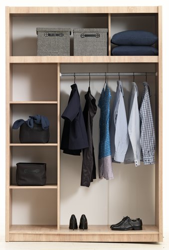 Wardrobe EVETOFTE 143x220 oak