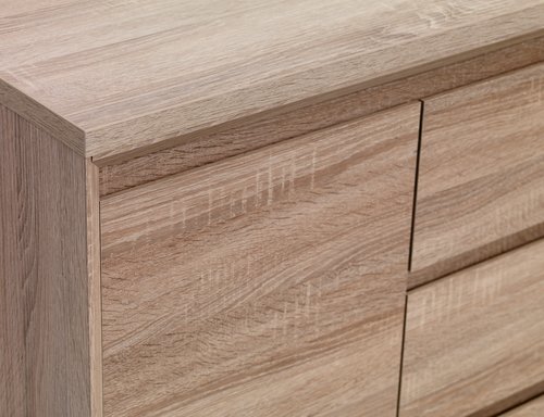 Sideboard HASLUND 2 doors 3 drawers oak