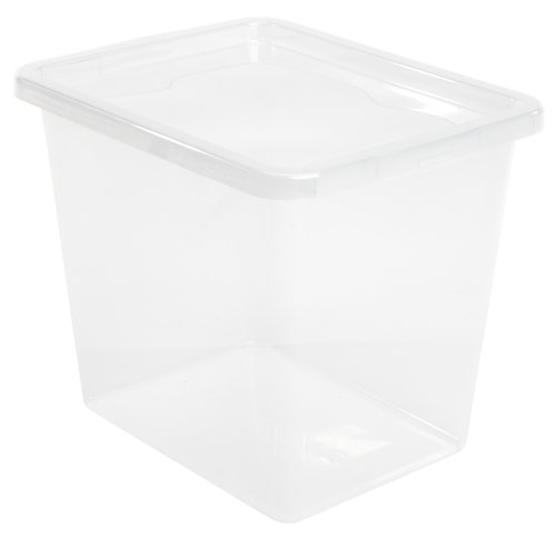 Boîte de rangement BASIC BOX 31L a/couvercle transparent