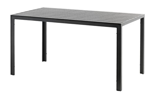 Stôl JERSORE Š80xD140 čierna