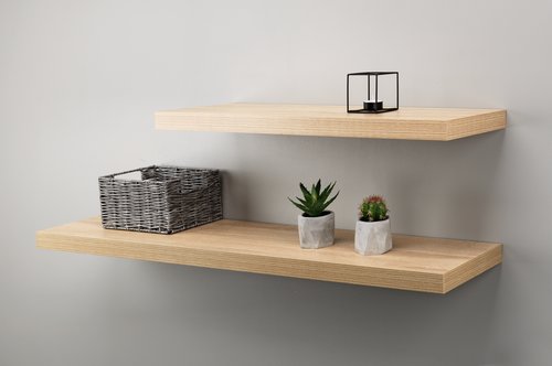 Floating shelf ABILD 80x24 oak