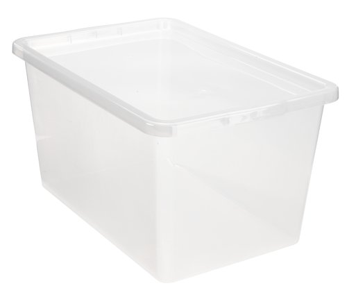 Кутия за съхранение BASIC BOX 52 литра с капак прозрачна