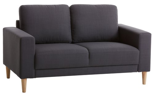 Sofa EGENSE 2-seter mørk grå stoff