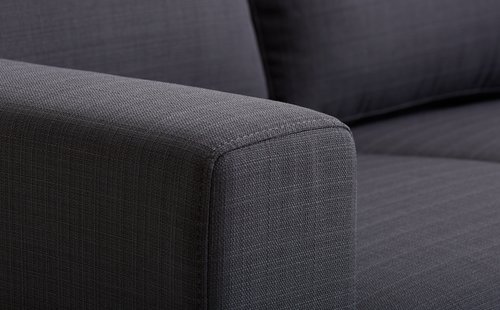 Sofa EGENSE 2-seter mørk grå stoff
