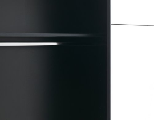 Kleerkast TARP 250x221 m/spiegel zwart