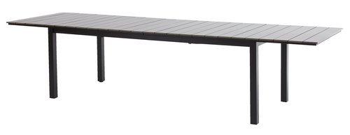 MOSS Μ214/315 τραπέζι γκρι + 4 SKIVE καρέκλες μαύρο
