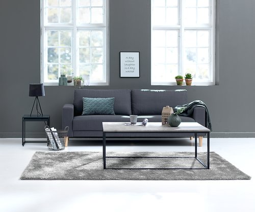 Sofa EGENSE 3-seter mørk grå
